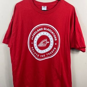 Cleveland gladiators xfl arena football SGA salute the troops Tshirt adult XL